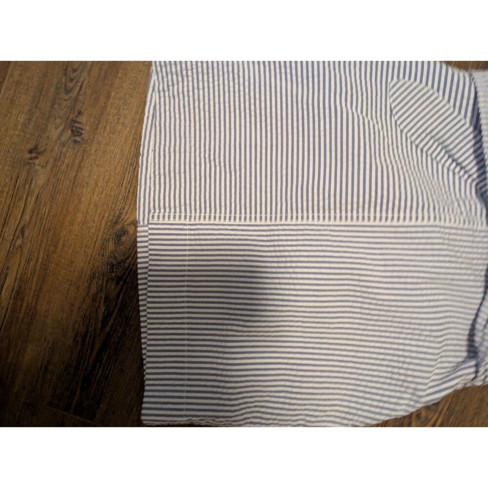 Vineyard Vines Blue White Nautical Striped Tie Waist Side Zip Mini Skirt Size 00 - Picture 4 of 9